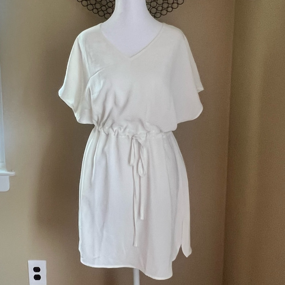 Women’s V-Neck, Tie- WaistSwim Cover-Up, Size Medium